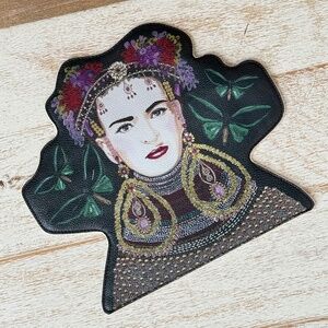 Ashley Longshore Frida Kahlo Flat Pouch